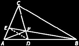 Triunghiul BPD, triunghiul CPE si patrulaterul ADPE au toate aceeasi arie. Care este aria, în cm 2, a patrulaterului ADPE?