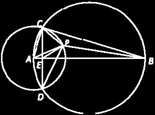 Soluţie: Cum E este mijlocul lui CD, din teorema lui Apollonius ne rezulta ca PC 2 +PD 2 =2PE 2 +2CE 2. Astfel CE=18cm. Din formula lui Heron, aria lui CDP este 96 5 cm 2.