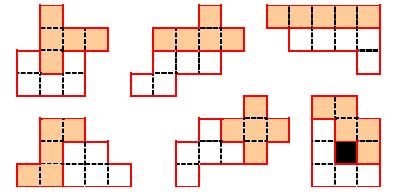 Problema 9 - Proba pe echipe Împărțiți figurile următoare în căte 2 piese de 5