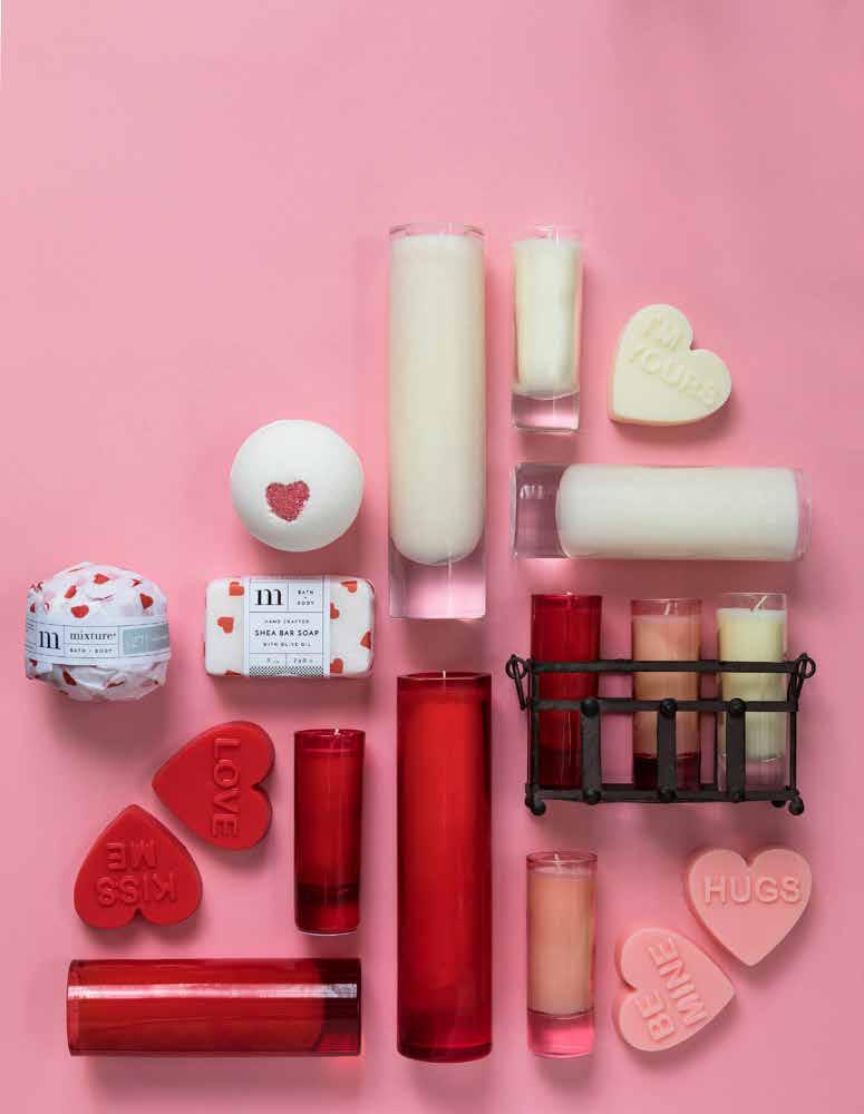 SEASONAL valentine collection OUR VALENTINE PRODUCTS ARE AVAILABLE IN CASHMERE ONLY. A. VALENTINE BATH BOMB D. CLASSIC VOTIVES E. MAGNUM VOTIVES F. GUNTHER VOTIVES 28127VALENTINE $3.50 / min.