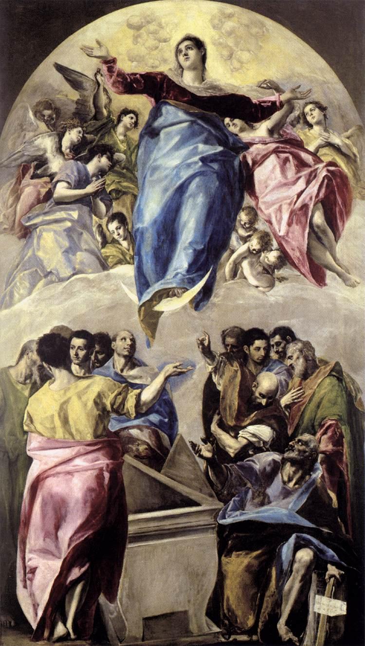 The Assumption of the Virgin (1577 1579, oil on canvas, 401 228 cm, Art Institute of Chicago) was one of the nine paintings El Greco