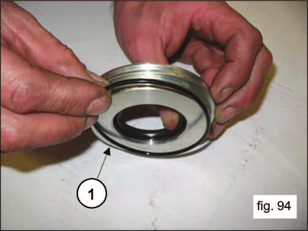 Mount the radial seal ring onto the oil seal