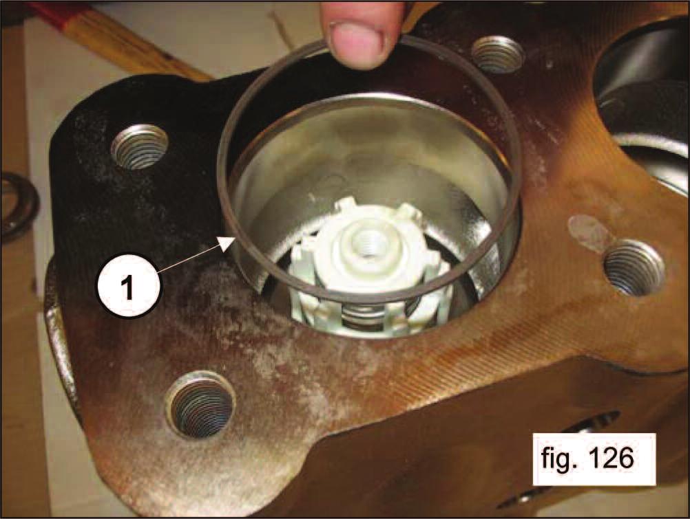 124). The valve assembly must be inserted all the