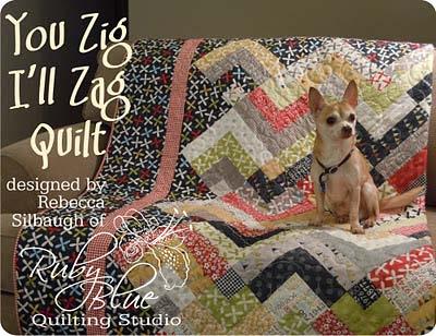 Original Recipe You Zig I ll Zag Quilt by Rebecca Silbaugh Who's ready for a large yet quick quilt out of a layer cake? Well, it looks like Paco is!