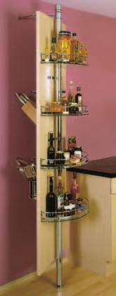 5 accessories) 497 546 Rotating storage system MFC or veneer board 00x600mm not included.