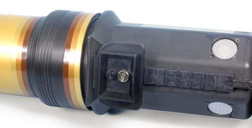 5. Select the Sliding Filter Array to be used and insert it into the slot behind the lens.
