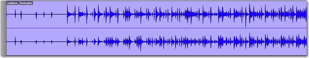 Make an Audio Edit In this example we ll show you how to do a simple edit to change where a song starts. To show this, we used a song where the drummer is heard counting off the tempo ( 1...2...1.2.3.