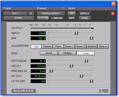 Insert selector and choose D-Verb from the