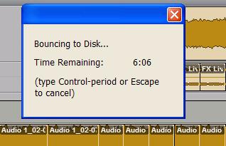 After Mixdown, Mastering After the bounce is completed, you will have an audio file that you can convert to MP3 using most common CD burning software.