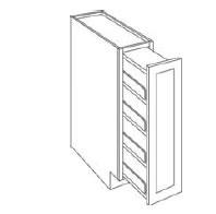 Base Spice Pull Out 6 - Base Cabinets BSP6 Base Spice Pull-Out - 6"W x 34-1/2"H (Must Be Installed Between Base Spice Pull Out 9 - Base Cabinets BSP9 Base Spice