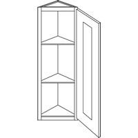 Single Door Wall End Cabinet - Wall Cabinets WEC1230 Wall End Cabinet - 12"W x 30"H - 1 Door - 2 Shelves $145.