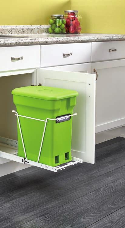 COMPOST SERIES Rev-A-Shelf offers a line of containers that feature a self-contained
