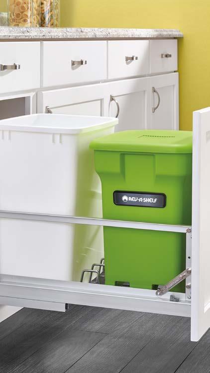 Charcoal Filter Compostable liners A no-mess trash carriage that opens when the lid is