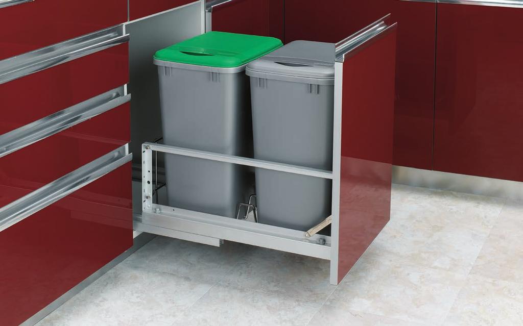 5349-2150DM-217 5349 SERIES Crafted with stability and style in mind, our 5349 Series aluminum frame waste container offers an exceptional solution for
