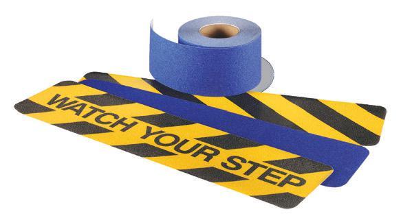 SAFETY TRACK COMMERCIAL GRADE COLORS 00 Safety Track Grade non-skid 60 grit tape has been