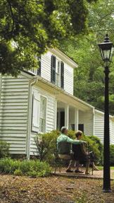 Visitors to Smith today enjoy walking along gently winding wooded paths, relaxing on the rocking-chair front