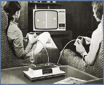 Early Video Games 1972: Magnavox Odyssey is a first ever home game console.