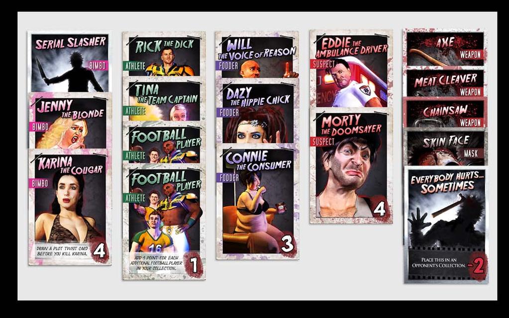 The Collection is the individual area near each player where various cards are kept as a result of killing Victims, playing Masks, and Weapons, and holding specifically marked Maniac cards.