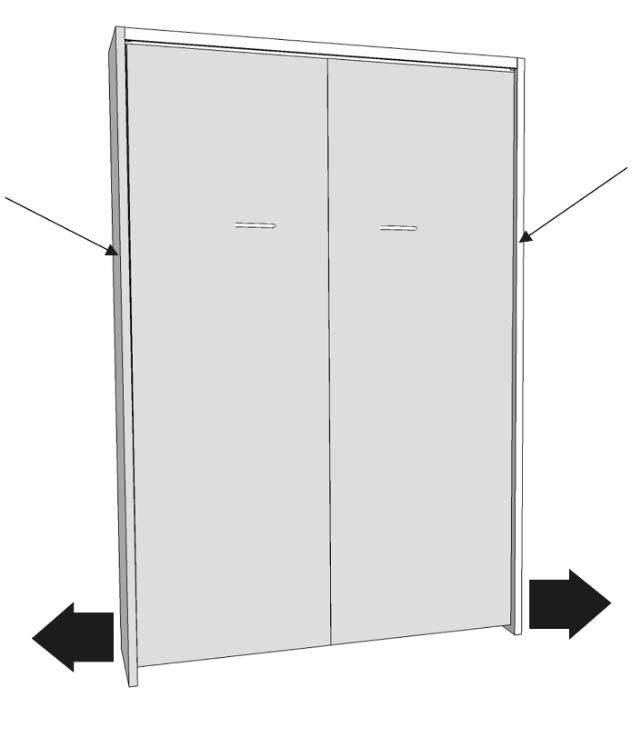 Construction Guide Queen, Double & Twin Vertical 32 Section 15: Bed Kick Panel Construction The bed kick panel parts J and K is an optional component for your Murphy bed, however we highly recommend