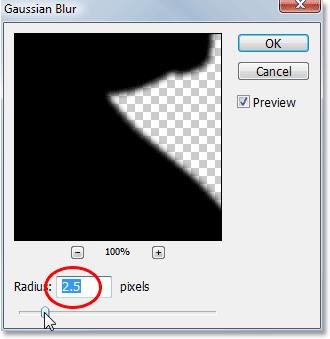 Step 9: Apply The Gaussian Blur Filter To The Shadow Now that our shadow is in place, there s only a couple of problems remaining.