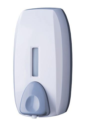 REF. 104040 : 101 (L) x 93 (W) x 209 (H) mm : 0,5 L - liquid soap Push-operated anti-drip pump LIQUID SOAP