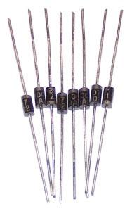 b) - Diodes: Diodes are polarized components, which require a bit more attention