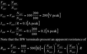 Grading (1 pts) write N/V relation for the transformer (3 pts) solve for the peak current delivered by the source (3 pts )solve for the peak