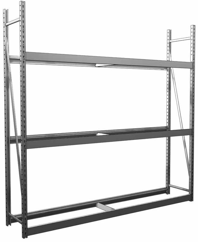 Widespan Applications Tire Racks: Tire Racks 96 1/2 W inside Uprite posts if using WSB96 Beam Locking Clips required One Shelf Support required to tie beams together Standard Widespan Components