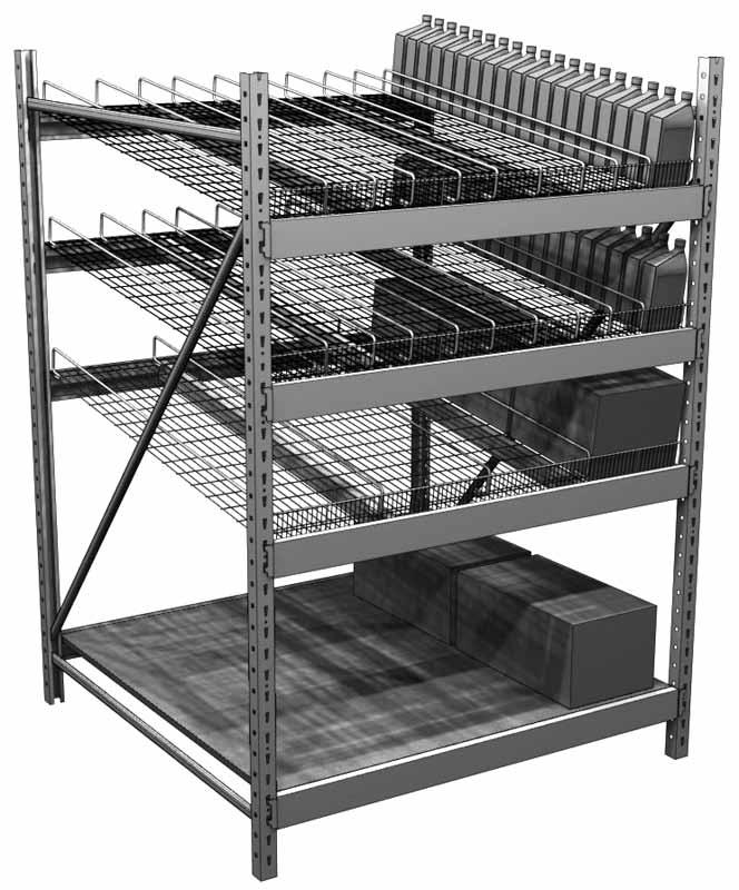 Gravity Flow Wire Shelves & Accessories Gravity Flow Wire Shelves Gravity Flow Wire Shelves: Wire Shelf powder coated for slick durable finish Interchangeable Wire Fronts & Dividers Select Front size