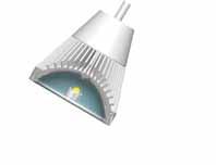 It delivers a 2700K light with a CRI > 90 With these attributes, the LED spotlight achieves the lighting level, and quality, of a 35W low-voltage halogen reflector lamp for just a third of the energy
