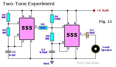 diode voltage drops in the transistor and diode.