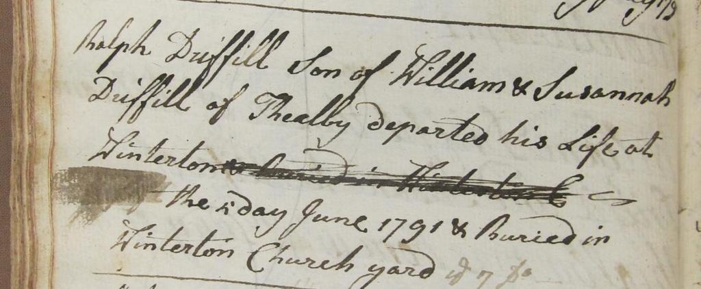 The Mysterious Case of the Mixed Up Ralph Driffills The First Ralph Let s begin with Ralph Driffill who was baptised at Burton upon Stather on 23 July 1750.