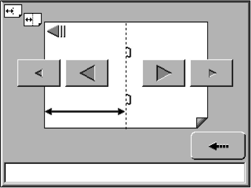 9. VARIOUS SETTINGS Stitching/folding fine adjustment screen Press the [Stitch Fold position fine adjustment key].