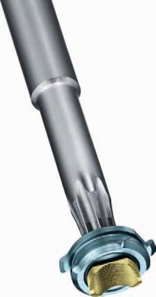 the screw allowing the implant to adjust readily to the rod Rod snaps into head to stabilize construct before locking cap installation Curved