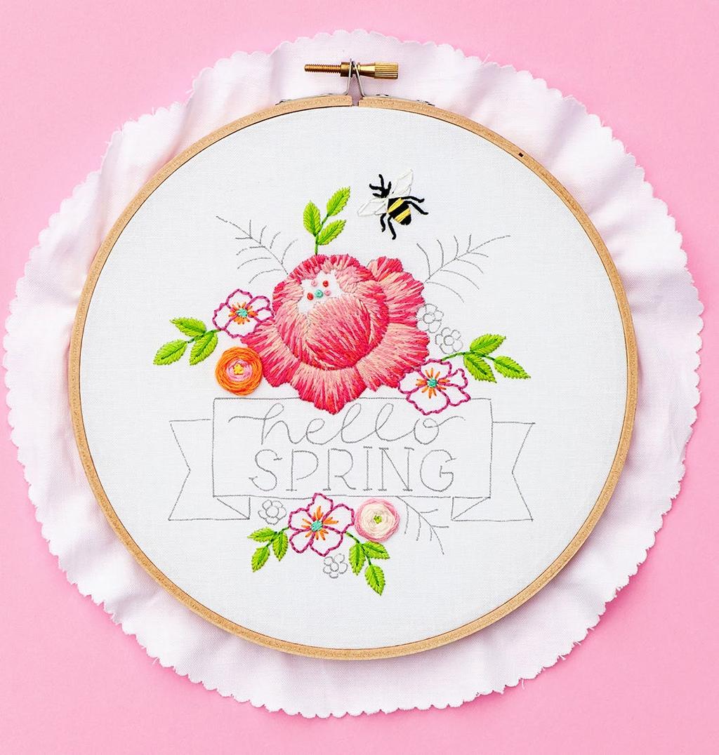 CREATE A SPRING EMBROIDERY HOOP: Day 3 PHOTOGRAPHY: ANNE OLIVER, LOLLI