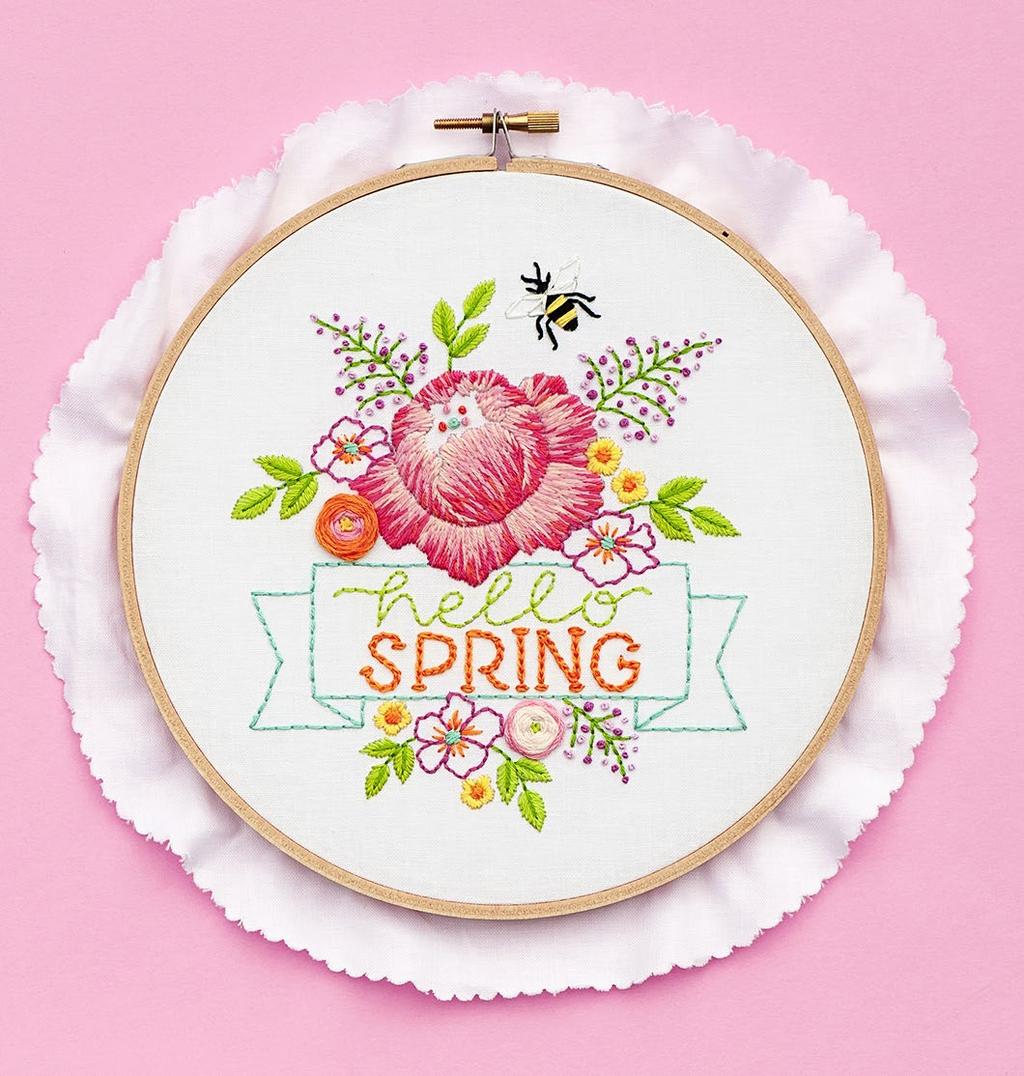 CREATE A SPRING EMBROIDERY HOOP: Day5 PHOTOGRAPHY: ANNE