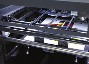 AccurioJet KM-1 can achieve even higher per-job productivity with jobs in which the number of impositions can be increased by using a large size paper.