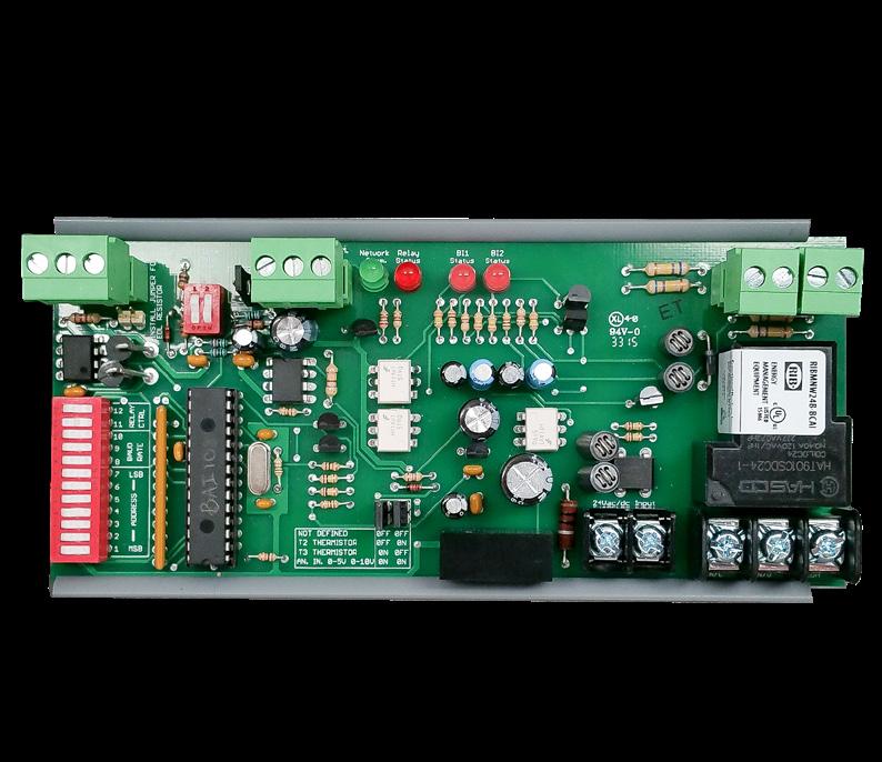 Bulletin B243: RIBTW24B-BC RIBMNW24B-BC Enclosed BACnet Network Relay Device RIBTW24B-BC RIBMNW24B-BC One Binary Output (2 Amp Relay SPDT + Override) Contact Ratings: 2 Amp Resistive @ 277 Vac 2 Amp