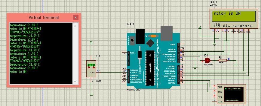 1.2 WORKING Arduino board is connected to GSM modem in which transmitter of Arduino is connected to the receiver of GSM modem and receiver of Arduino is connected to the transmitter of GSM modem.