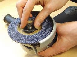 TIME, WEIGHT AND MONEY! Never has changing a grinding disc been so quick and efficient The secret behind it the self-clamping EASY-LOCK SPEED NUT Part No.