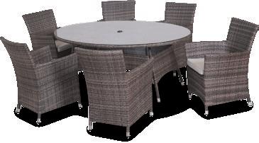 Woven Wicker Dining Table