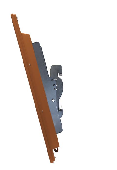 Tilt locking screw hole With the tilt brackets attached to the