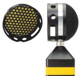 Notch aligns with neck of mic it with the microphone s stem/neck. Apply gentle pressure to snap the Honeycomb into place.