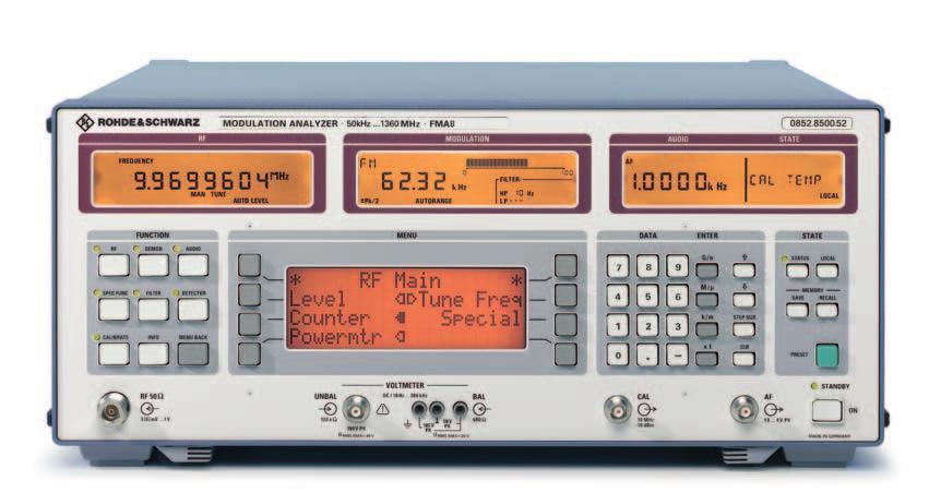 The Modulation Analyzer FMAB has been especially designed for the analysis of FM stereo broadcast signals.