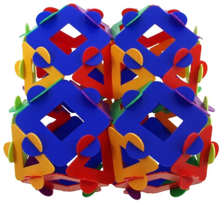 squares Connected hexagonal prisms