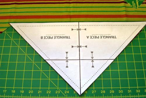 2. We found it easiest to cut one triangle,