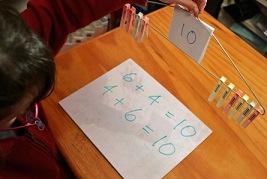 Variations- The number on the post-it note can be changed to any other number with the number of pegs matching. e.g. Total number of pegs 8 and 8 written on the post-it note.