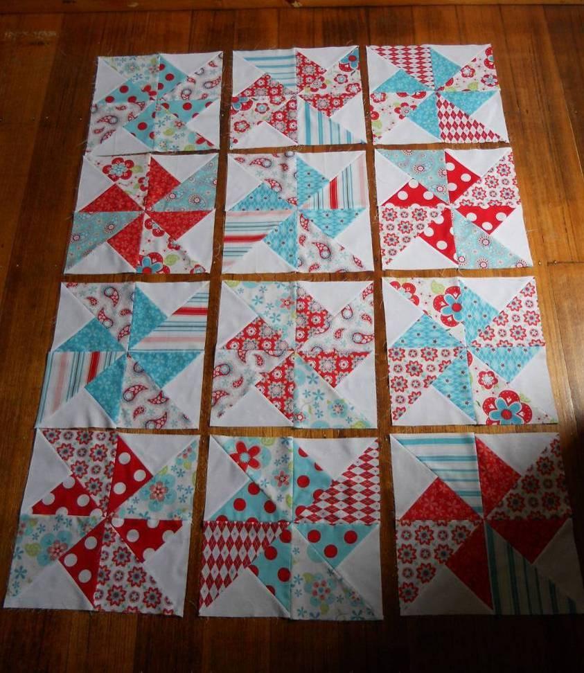 Assembling the Quilt top Using a design wall or your lounge