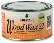 Waxes & Wax Polish Chestnut Wood Wax A careful blend of pure beeswax and hard wearing carnauba in a specially selected non-harmful, non-toluene solvent.