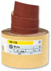 Abrasive Roll Hermes Resin Bonded Aluminium Oxide Abrasive Roll 90mm x 10m Aluminium oxide resin bonded abrasive on a heavy weight paper for machine and hand sanding of wood, wood based products,